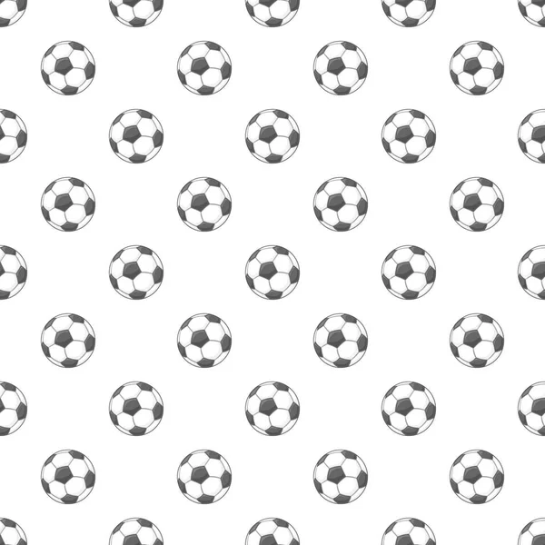 Soccer ball pattern, cartoon style — Stock Vector