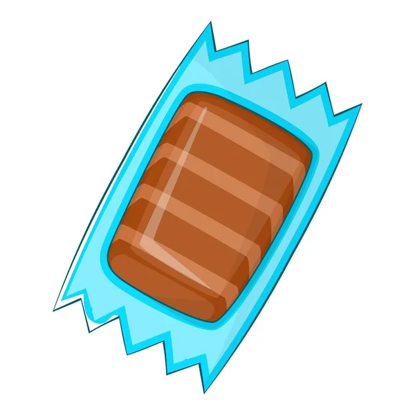 Embalaje para icono de chocolate, estilo de dibujos animados — Vector de stock