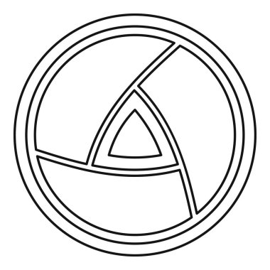 Objektif simgesi, anahat stili