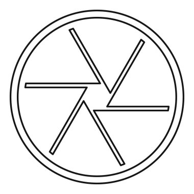 Objektif simgesi stil anahat