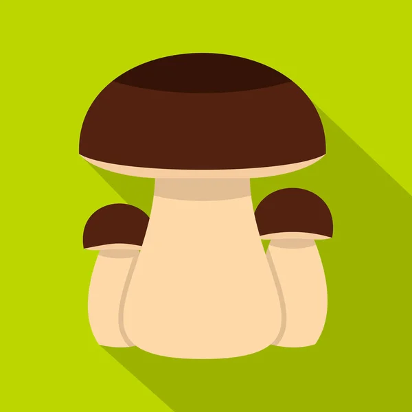 Icône champignon, style plat — Image vectorielle