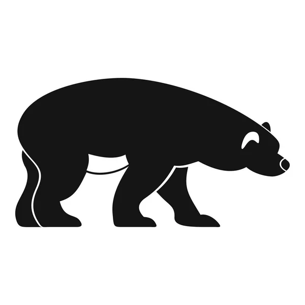 クマのアイコン、シンプルなスタイル — ストックベクタ