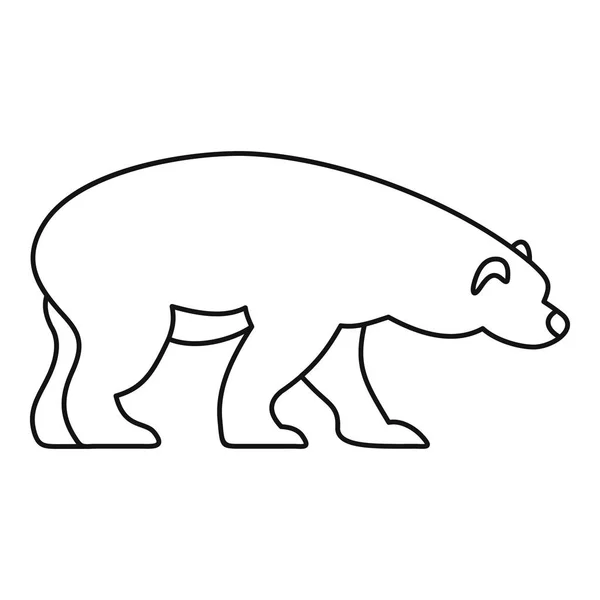 Αρκούδα εικονίδιο, στυλ διάρθρωσης — Διανυσματικό Αρχείο