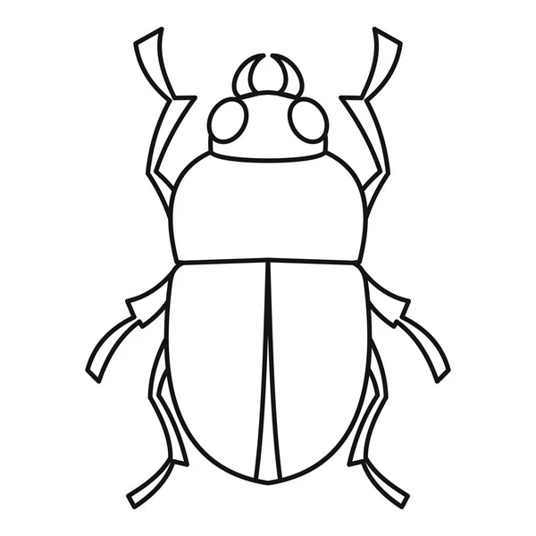 Bug icoon, omtrek stijl — Stockvector