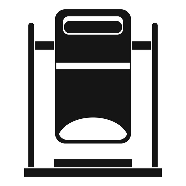 Balanceo icono papelera, estilo simple — Vector de stock