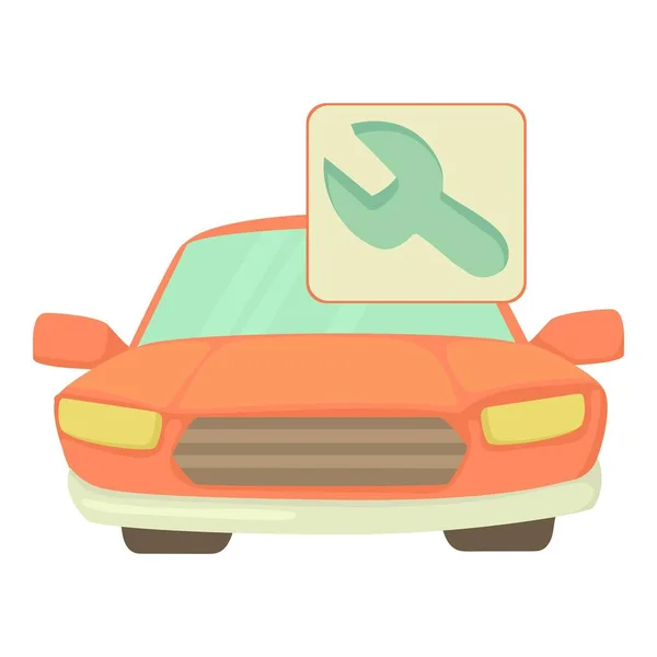 Icono de reparación de coches, estilo de dibujos animados — Vector de stock