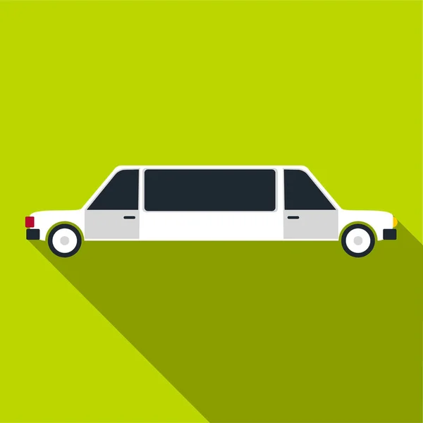 Icône de limousine, style plat — Image vectorielle