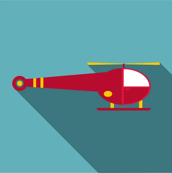Icône hélicoptère, style plat — Image vectorielle