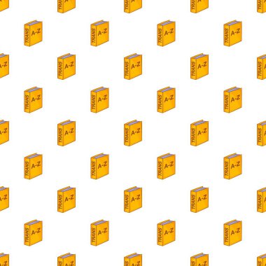 Yabancı dil sözlük desen, karikatür tarzı