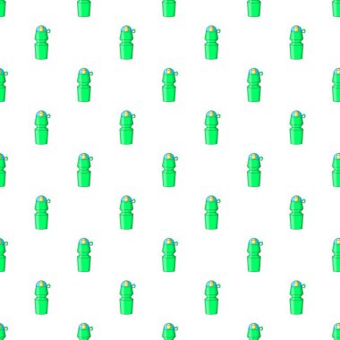 Bisiklete binme su şişesi desen, karikatür tarzı