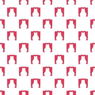 Perde sahne desen, karikatür tarzı