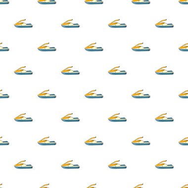 Jet ski desen, karikatür tarzı