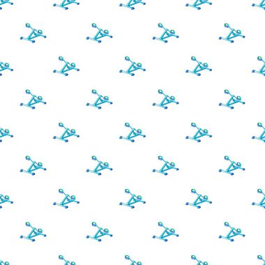 Egzersiz bisikleti desen, karikatür tarzı