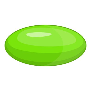 Yeşil hap simgesi, karikatür tarzı