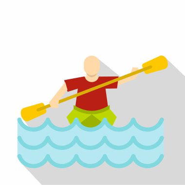 Su spor idolü, düz stil Kayak