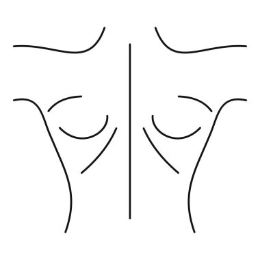 İnsan arka simge, basit tarzı