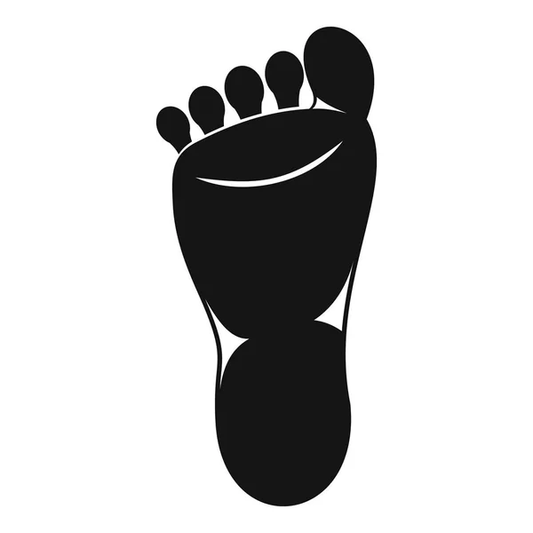 Icona piede sinistro, stile semplice — Vettoriale Stock