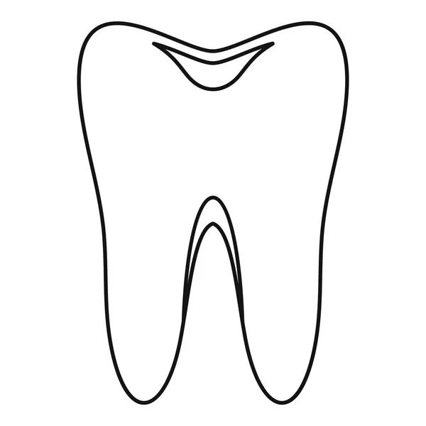 Значок зуба, простой стиль — стоковый вектор