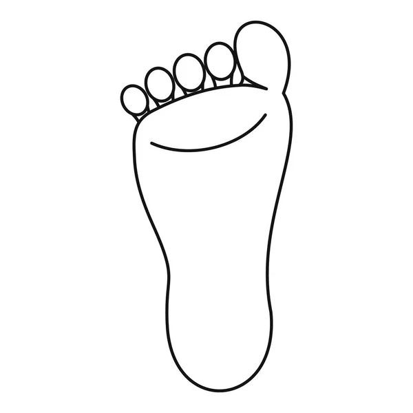 Foot icon, simple style — Stock Vector