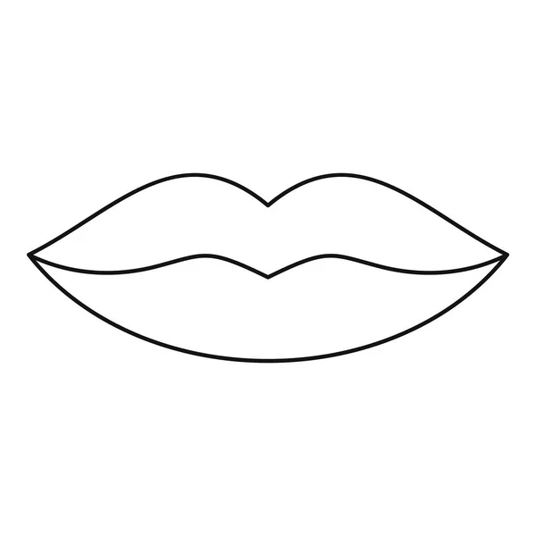 Läppar-ikonen, enkel stil — Stock vektor
