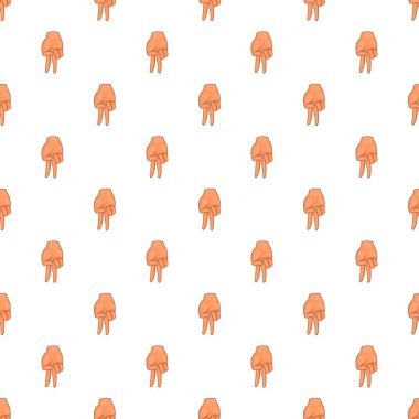 Jest desen, karikatür tarzı aşağı iki parmak