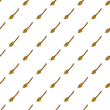 Desen, karikatür tarzı cadılar süpürge