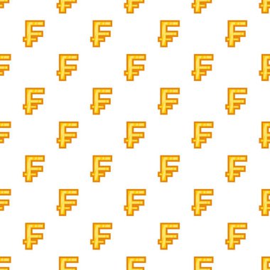 İsviçre Frangı para birimi sembolü desen, karikatür tarzı