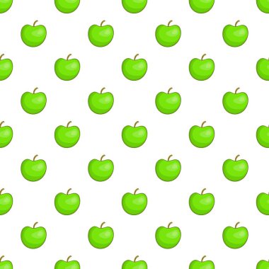 Yeşil elma desen, karikatür tarzı