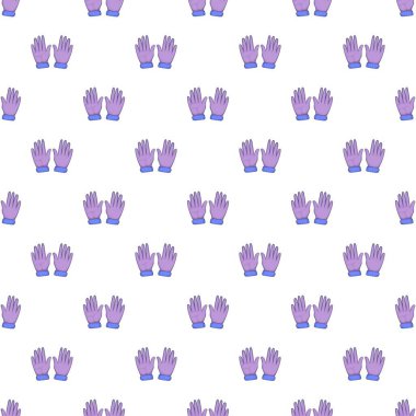 Kış eldiven desen, karikatür tarzı