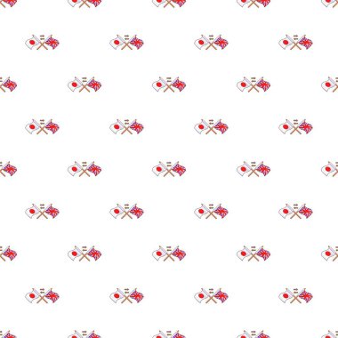 İngiltere ve Japonya bayrak deseni, karikatür tarzı geçti