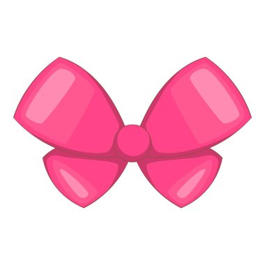 Pembe fiyonk simgesi, karikatür tarzı