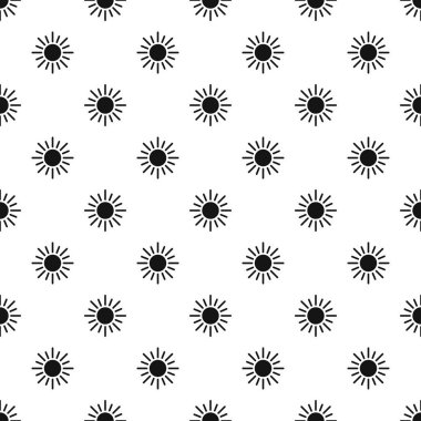 Güneş desen, basit tarzı