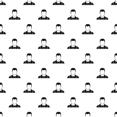 Saç kesimi avatar deseni ile genç adam