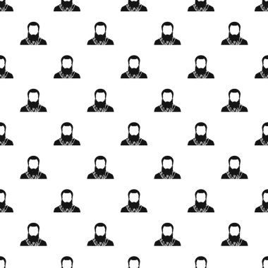 Sakal avatar desen, basit tarzı olan adam