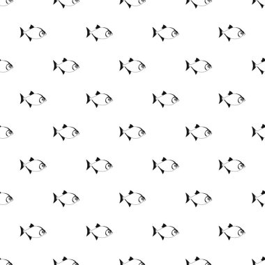 Vampir balık desen, basit tarzı