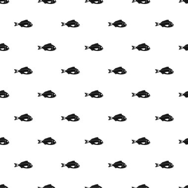 Tuzlu su balık desen, basit tarzı