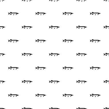 Pike desen, basit tarzı