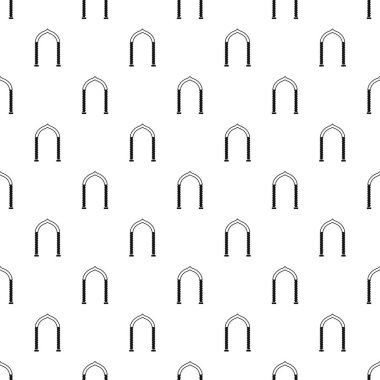 Yarım silindirik kemer desen, basit tarzı