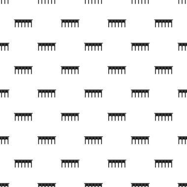 Yüksek köprü desen, basit tarzı