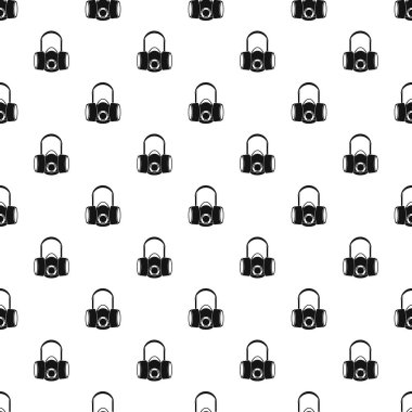 Gaz yarım maske desen, basit tarzı