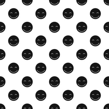 Neşeli surat desen, basit tarzı