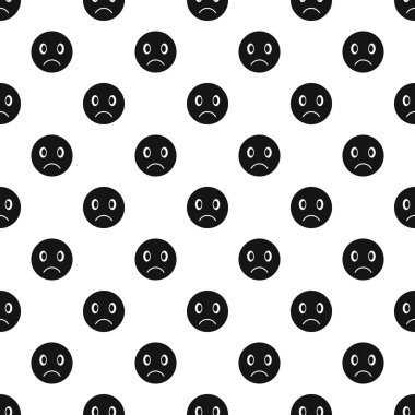 Üzgün yüz deseni, basit tarzı