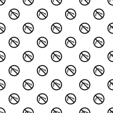 Yasak işareti caterpillar desen, basit tarzı