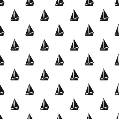Küçük yat desen, basit tarzı