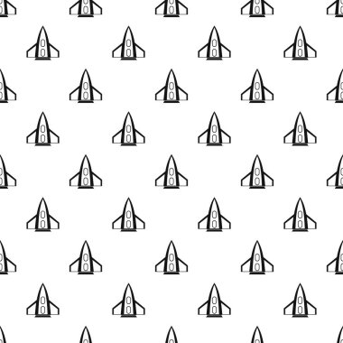 Uzay roketi sinek deseni, basit tarzı için