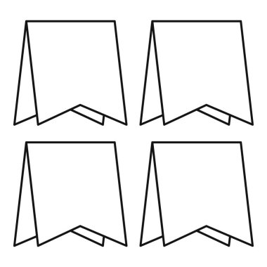 Afiş simgeleri simge, anahat stilini ayarla