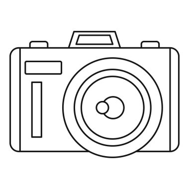 Photocamera simgesi, anahat stili