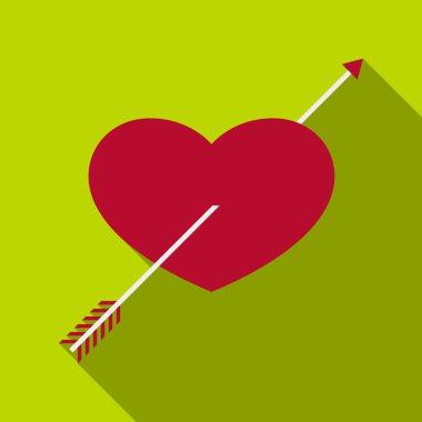 Kalp simgesi, düz stil