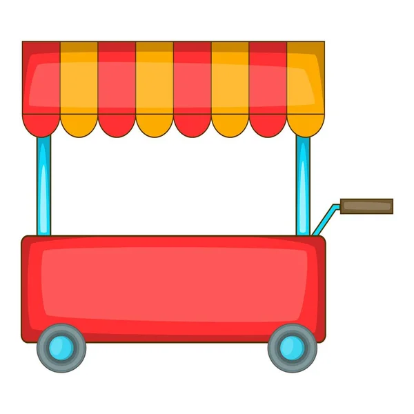 Shop trailer ikon, tecknad stil — Stock vektor