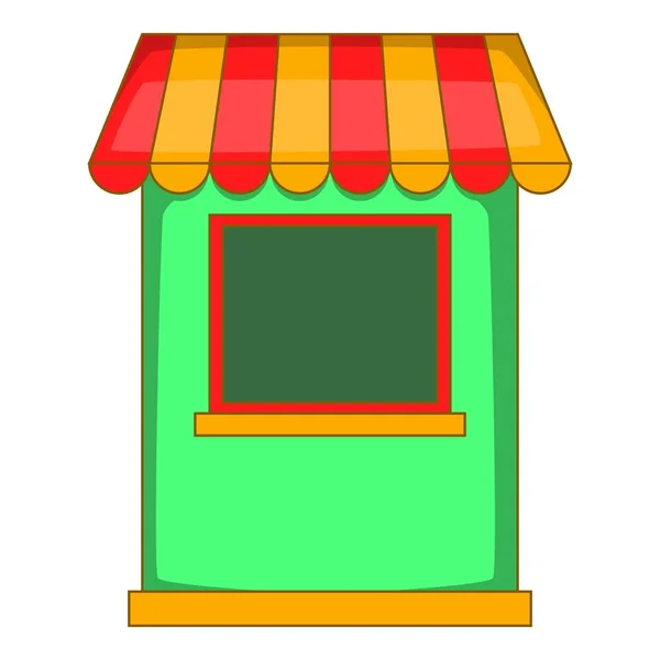 Icono de tienda de campaña, estilo de dibujos animados — Vector de stock